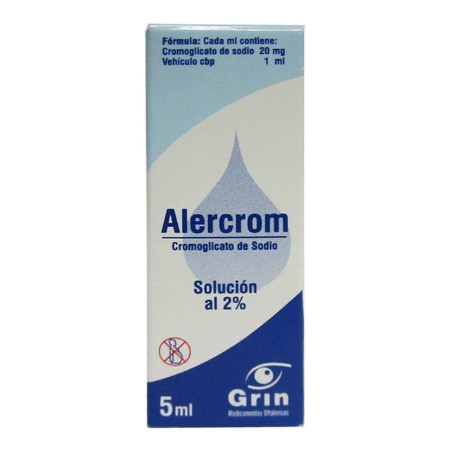 Alercrom 2% solución oftálmica 5 ml