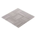 thumbnail image 2 of Modket TDH530NS Cinderella Gray Marble Stone Basketweave Parquet Mosaic Tile Kitchen Backsplash, 2 of 5