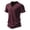 Red, variant on Mens T-Shirt Short Sleeve V Neck Shirt Loose Fit Khaki Shirt Gym Shirts Men