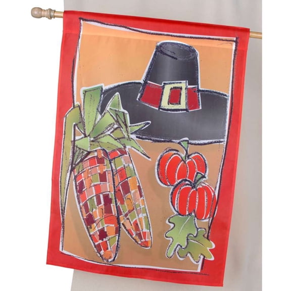 Premier House Size Flag - First Thanksgiving