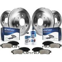 Detroit Axle - Brake Kit for 12-20 Ford F-150 Replacement 2012 2013 2014 2015 2016 2017 2018 2019 2020 Ceramic Brakes Pads 13.78" Front and 13.70" Rear Brake Rotors 6 Lugs