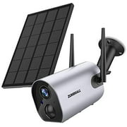 Security Camera Wireless Outdoor, Solar Powered Wireless Surveillance Camera, 1080P Night Vision/Waterproof, PIR Motion