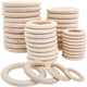 thumbnail image 1 of 10 Uds. Círculo de madera Natural manualidades DIY para hacer joyas anillo de madera Likrtyny Oficina Multiescena Multifunción, 1 of 1