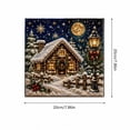 thumbnail image 2 of Christmas Diamond Art Kit for Adults 5D Full Drill Snowy Cabin Christmas Wall Art Home Holiday Decor, 2 of 3
