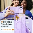 thumbnail image 4 of BENTOBEN Case for iPhone 17 Compatible with Mag-Safe 6.3" Metal Frame Slim Tpu Matte Shockproof Protective Cover Light Purple, 4 of 8