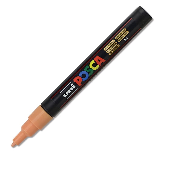 Posca Paint Marker - Light Orange, Fine, Bullet Tip, 0.9 mm - 1.3 mm