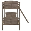 thumbnail image 5 of Flynn Wood Twin Over Twin Bunk Bed Weathered Brown, 5 of 8
