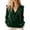 Army Green, variant on ClodeEU Women V Neck Ruffle Trim Long Sleeve Velvet Blouse,Casual Elegant Loose Dressy Shirt Army Green,Women's Plus L