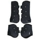 thumbnail image 1 of 4 protectores de tendón para caballos, seguros, suaves y resistentes al desgaste, con carcasa de PU, para caballos. Juego de protectores de tendón negros delanteros y traseros XL., 1 of 14