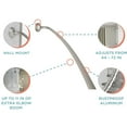 thumbnail image 3 of Zenna Home 44" to 72" Rustproof Metal Curved Shower Rod, Nickel, 3 of 6