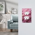 thumbnail image 5 of Fotbe Pink Glitter Heart Candy Print Duplex Receptacle Wall Plate, 1-Gang 5.0" x3.0" Wall Outlet Covers, Dual Outlet Faceplates Covers, Color-matched Screws Included-Style S, 5 of 6