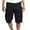 Black, variant on Yaoyar Mens Casual Elastic Waist Cargo Shorts Knee Length Shorts Pants with Multi Pockets Button Zipper Shorts