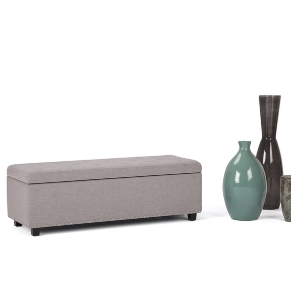 WyndenHall  Springfield 48 inch Wide Traditional Storage Ottoman