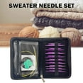 thumbnail image 2 of 1 Set Knitting Hooks Removable Aluminium Knitting Needles Set Handmade Crafts Comfortable Grip Festival Gift DIY Scarves Gloves, 2 of 7