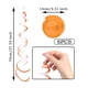 thumbnail image 4 of Injueey 6 piezas colgante en ingredientes seguros artesanía exquisita DIY decorativo buen efecto de demostración Kits de decoración para fiestas Naranja, 4 of 6