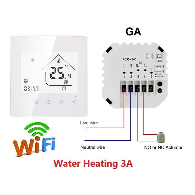 HEAT X5H Tuya WiFi / Smart Zigbee Thermostat Temperature Controller For Electric Floor/Water Heating/Water Gas Boiler ,Easy to Install