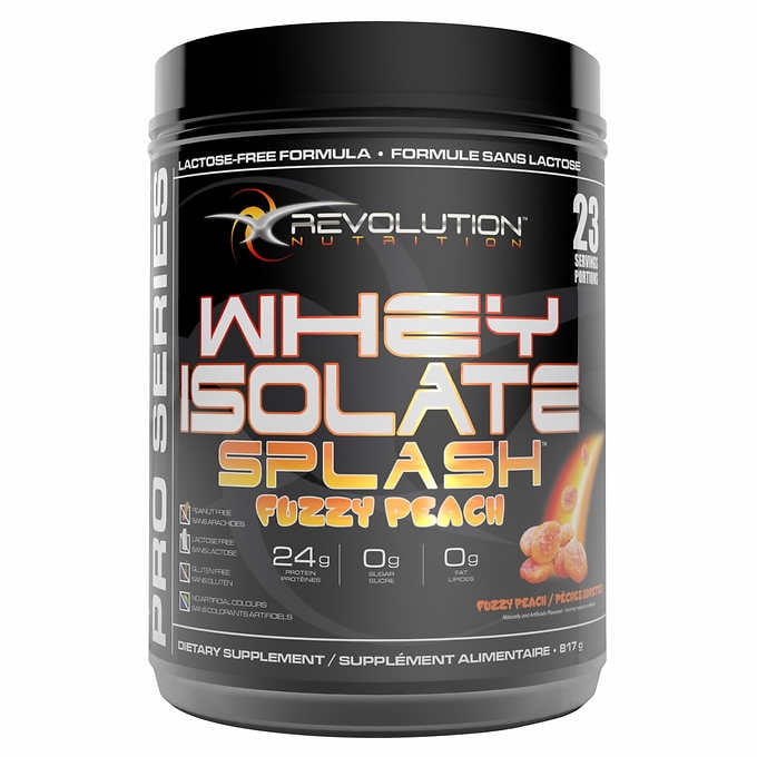 Revolution Nutrition Whey Isolate Splash Protein Powder, Fuzzy Peach