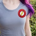 thumbnail image 2 of The Flash Lightning Bolt Logo Pinback Button Pin, 2 of 5