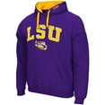 thumbnail image 2 of Men's Colosseum Purple LSU Tigers Big & Tall Arch & Logo 2.0 Pullover Hoodie, 2 of 3