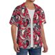 thumbnail image 2 of Fotbe Rooster Head Camisa Estampada de Manga Corta para Hombre, Casual de Verano, Estilo Playero, Sin Arrugas-XX-Large, 2 of 5