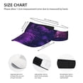 thumbnail image 3 of Balery Purple Starry Sky Antelope Sport Wear Athletic Visor Sun Sports Visor Hat Visor Adjustable Cap for Women and Men (One Size), 3 of 7