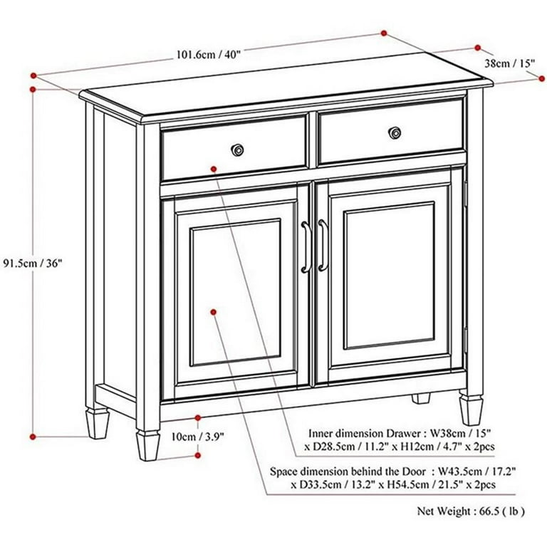 Simpli Home Connaught Entryway Wood Console Table, Foyer