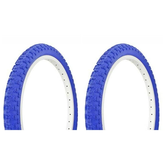 Tire set. 2 Tires. Two Tires Duro 20" x 2.125" Blue/Blue Side Wall HF-143G. Bicycle Tires, bike Tires, lowrider bike Tires, lowrider bicycle Tires