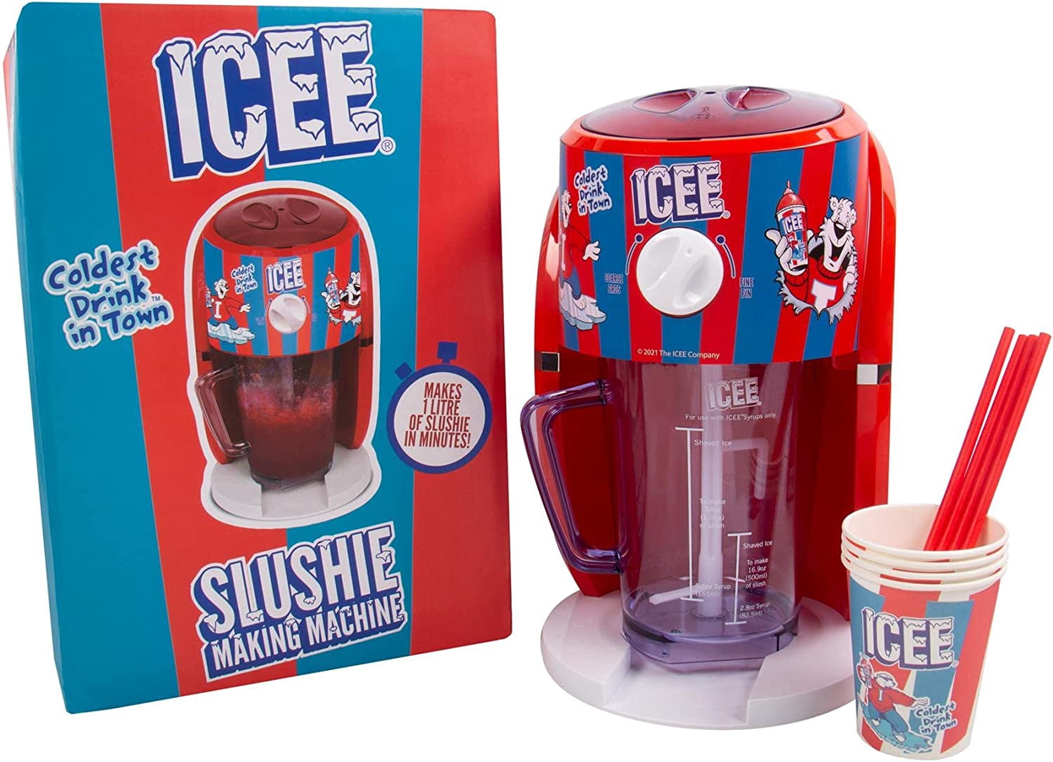 ICEE Snow Cone  – Officially Licensed Ice Shaver & Slushie Maker for Kids & Adults