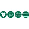 thumbnail image 2 of Darling Souvenir 190 Pcs Baby Shower Theme Custom Stickers for&nbsp;chocolate&nbsp;Candy Labels-Green, 2 of 2