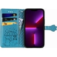thumbnail image 6 of for iPhone 14 Plus PU Leather Flip Wallet Case, Cat Dog Cartoon Cute Style with ID Card Holder Phone Cover Case for Apple iPhone 14 Plus MG Blue, 6 of 14