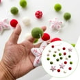 thumbnail image 6 of Christmas Felt Ball Garland Hanging Garland Ornament Soft Felt Material for Holiday Home Festive Scene, 6 of 9