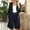 Blue, variant on Two Piece Outfits for Women, Womens Cotton Linen Suit Shirt and Shorts Suit Patchwork Loose Shirt Coat Elastic Shorts Leisure Suit Black S