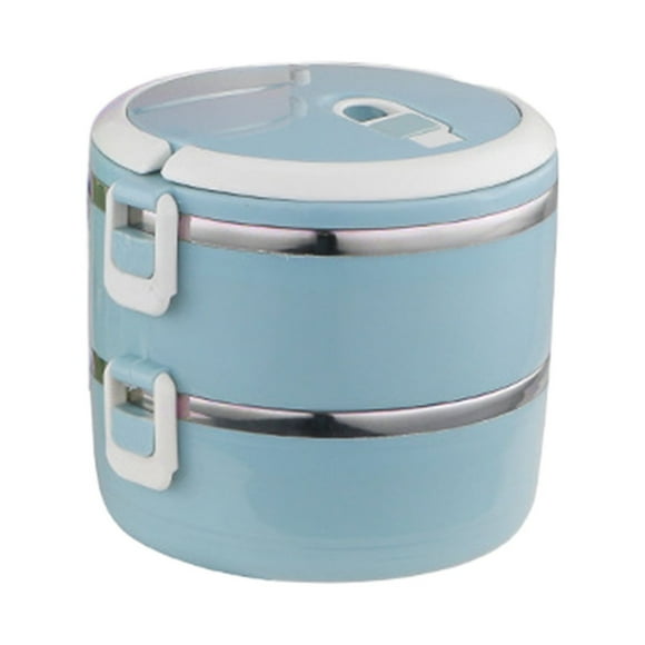 Stackable Lunch Stainless Steel Thermal Insulated Bento Lunch Container Leakproof Food Storage Container For Kids Bento Picnic School Food Dinning Table Runners with Mats for Posh Table