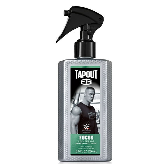 Tapout Body Spray Focus for Men, 8 fl oz