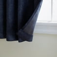 thumbnail image 3 of TOWN & COUNTRY EVERYDAY Lustre Solid Heavyweight Textured Sateen Indoor Curtains, Room Darkening Opacity, Grommet Top, Energy Efficient, 2-Pack Set, 52"x84", Navy, 3 of 10