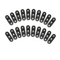 thumbnail image 1 of Ajustador de línea de plá de 20 piezas, tensores de tienda, ajustador de cuerda doblado con orificios para tienda, camping, senderi, 1 of 6
