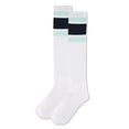 thumbnail image 6 of MeMoi Women's Ribbed Retro Athletic Stripe Knee High Socks - Mens - Male, 6 of 6