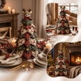 thumbnail image 7 of DIY Handmade Quilted Fabric Christmas Tree Decor,Patchwork Cloth Mini Xmas Tree with Plush Topper,Rustic Farmhouse Tabletop Ornament for Holiday Dining Mantel Home Christmas Decoration, 7 of 7