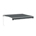 thumbnail image 5 of ALEKO 12' x 10' Grey Manual Retractable Patio Awning Sunshade, 5 of 7