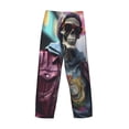 thumbnail image 3 of Haiem Skeleton Cool Street Fashion Men's Pajama Pants Ultra Lightweight Pjs Bottoms Sleepwear Bottom Pants With Pocket Drawstring-Large, 3 of 7