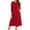 #1Red, variant on LISTHA Women's A-Line Swing Midi Dress 3/4 Sleeve Casual Formal Saffron L