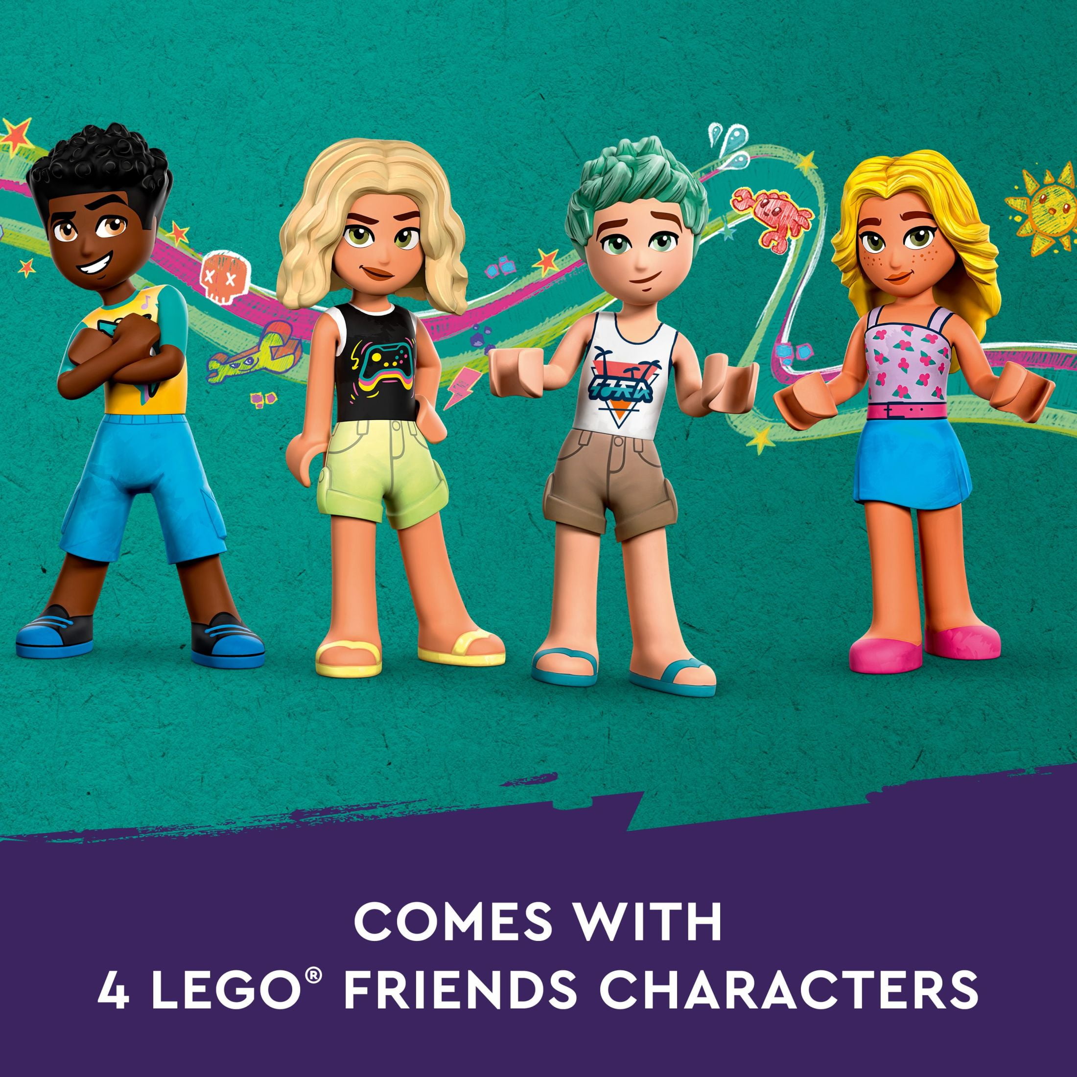 LEGO Friends Beach Amusement Park 41737 Building Toy Set, A Technical Project for older kids Ages 12+, with Spinning Carousel, Wave Machine and Shooting Gallery Game