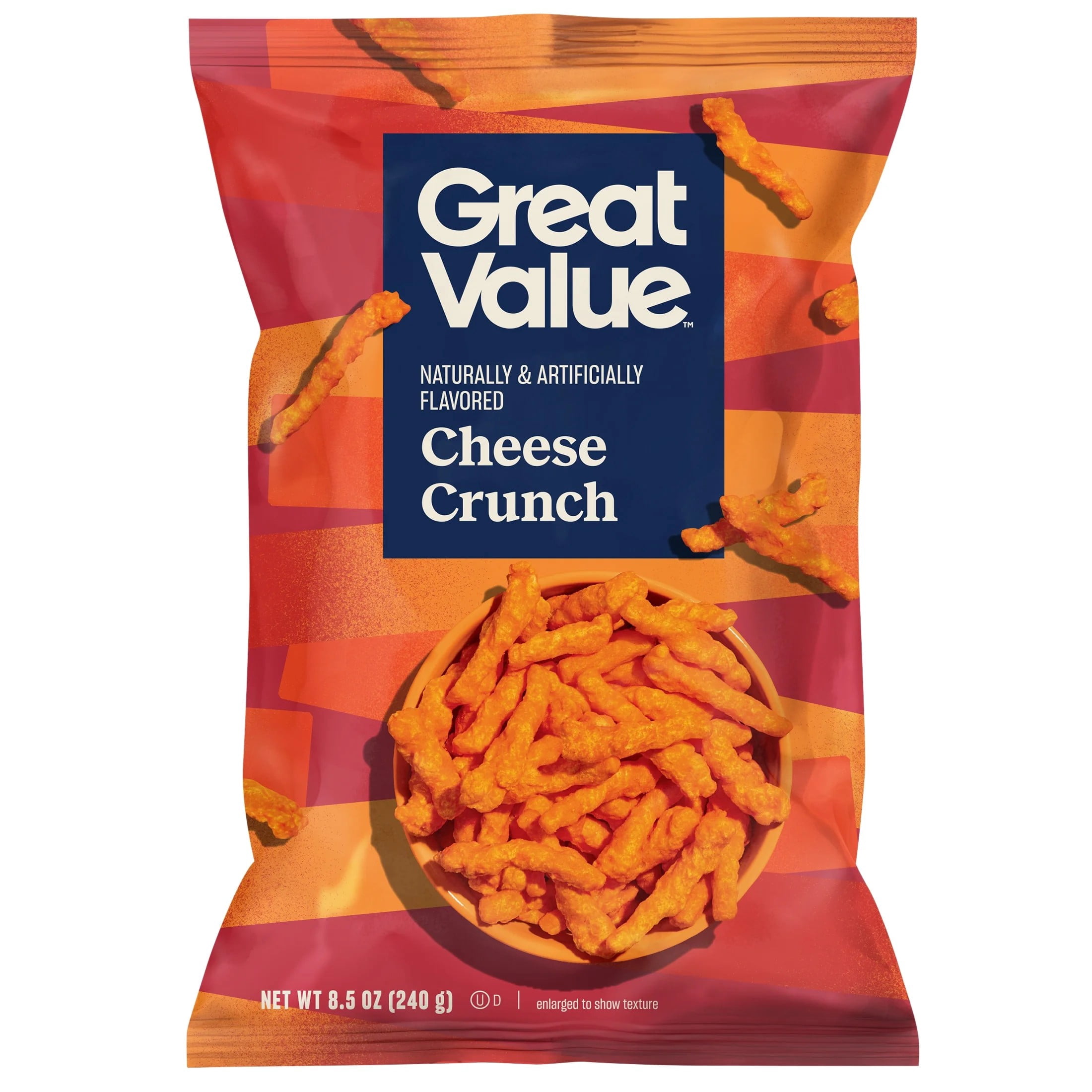 (8 pack) Great Value Cheese Crunch, 8.5 oz