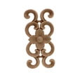 thumbnail image 1 of Runbazef Calcomanía de carga de madera Pretty Patters Apliques de madera Tallado Corner Pieza de flores Decoración for el hogar Decoración de la decoración Maison Accesorios, 1 of 7