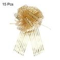 thumbnail image 3 of 15pcs 8 Inch Organza Large Pull Bow Gift Wrapping Bows Ribbon Chiffon Yarn Gold for Christmas Valentine's Day, 3 of 6