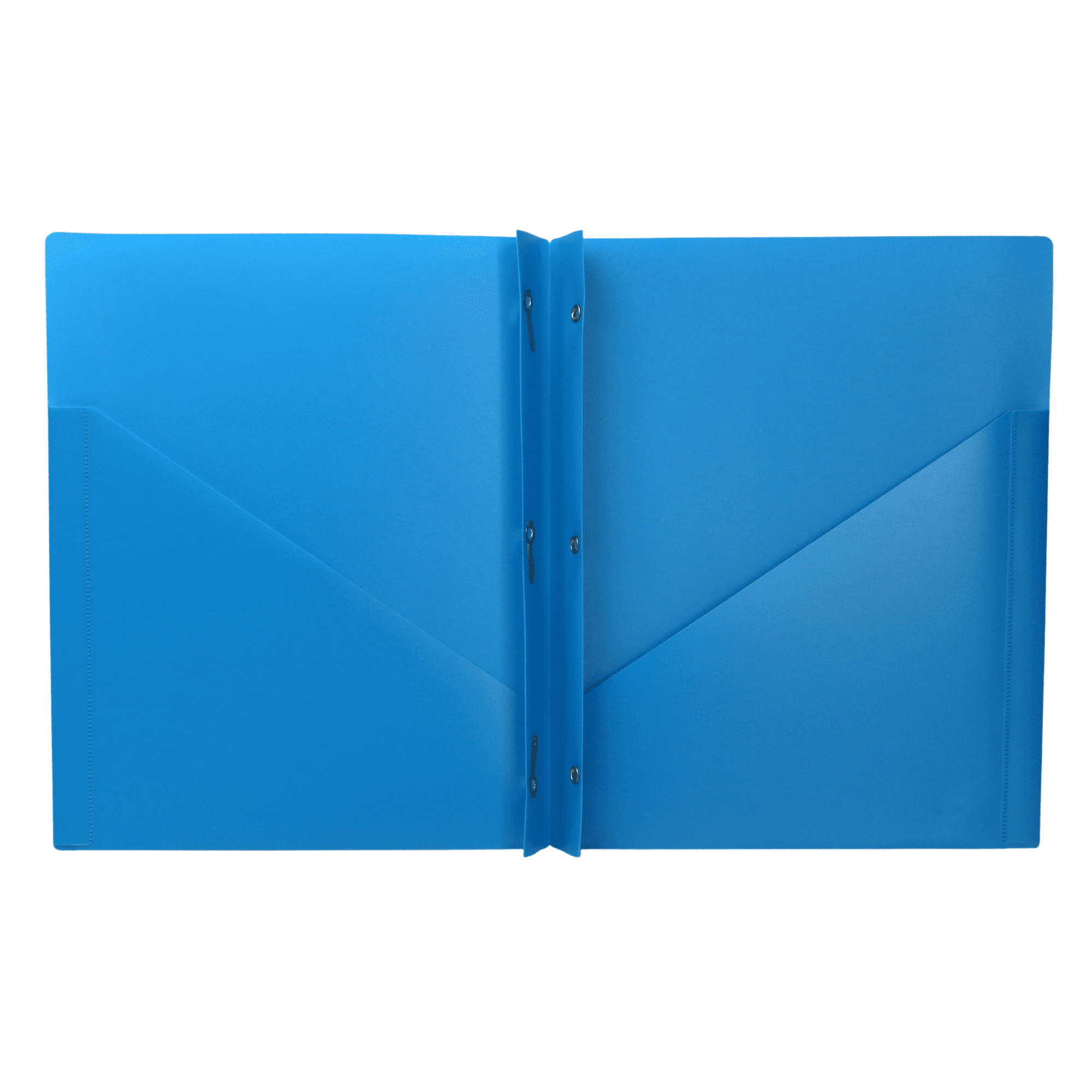 Acco Color Talk Pocket & Prong Plastic Folder: 9 in. x 11 in. (Color May Vary) 1 folder [12-pack]