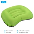 thumbnail image 3 of Unique Bargains Inflatable Pillow Large 17 x 13' Ultralight Camping Travel Pillow, Green 2 Pack, 3 of 7