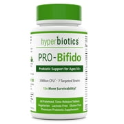 Hyperbiotics PRO-Bifido Probiotic Support for Ages 50+ - 7 Targeted Strains, Time Released, Digestive Aid & Overall Health Support - 60 Tablets