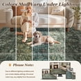 thumbnail image 5 of SIXHOME 8'x10' Area Rugs for Living Room Rugs for Bedroom Vintage Soft Floral Area Rug Washable Botanical Printed Carpet Non Slip Oriental Rug for Dining Room and Farmhouse Home Decor Green, 5 of 7