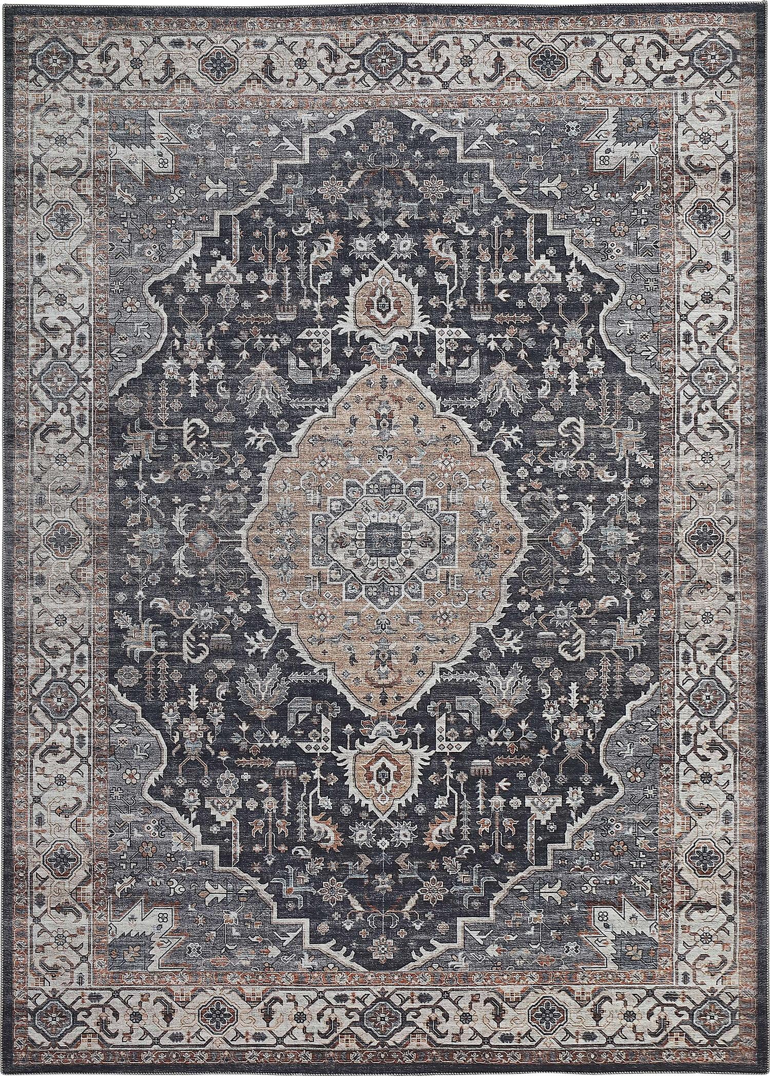 Rug Branch Emir Collection Traditional Oriental Water-Repellent Area Rug